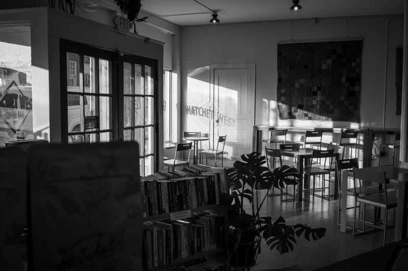 Hatchet West espresso bar and seating
